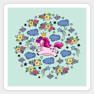 Unicorns 087 (Style:2) Sticker